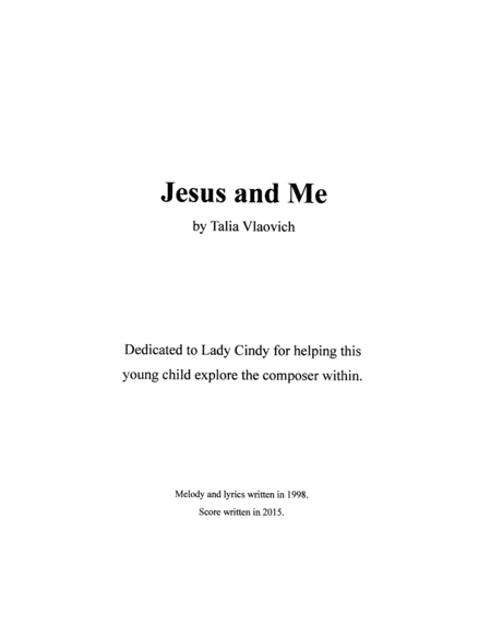 Jesus and Me