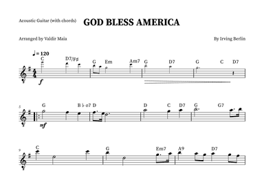 God Bless America ® (arr. Valdir Maia)