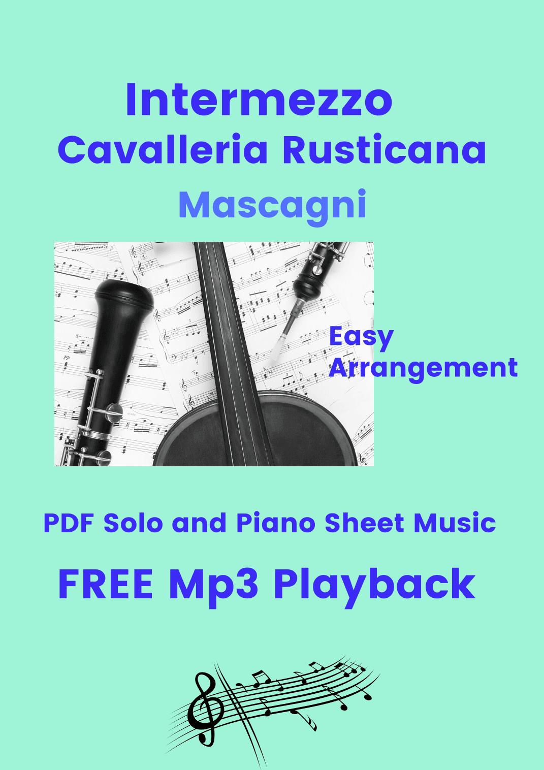 Intermezzo (Cavalleria Rusticana)  - FREE Mp3 Playback + PDF Solo and Piano Parts (arr. Fabio Eduardo de Oliveira)