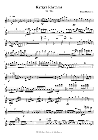 Kyrgyz Rhythms for Flute