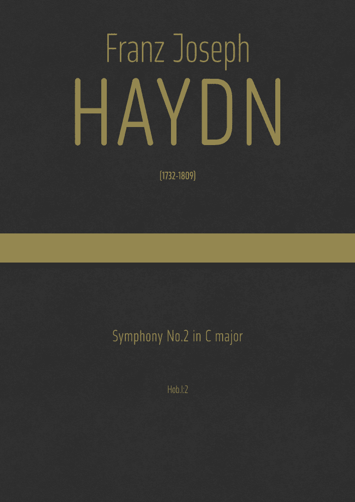 Haydn - Symphony No.2 in C major, Hob.I:2 (arr. J.G. Cucó Barber)