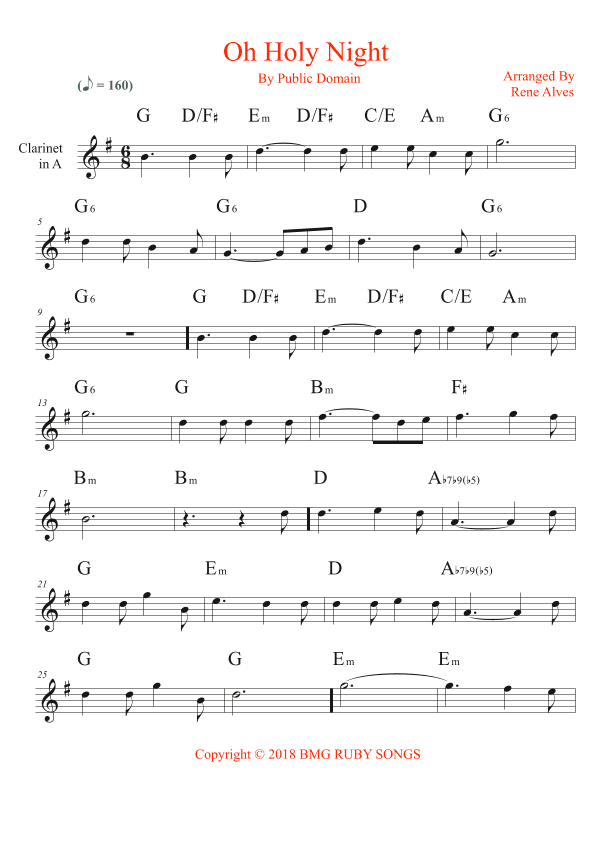 oh holy night (arr. Rene Alves)