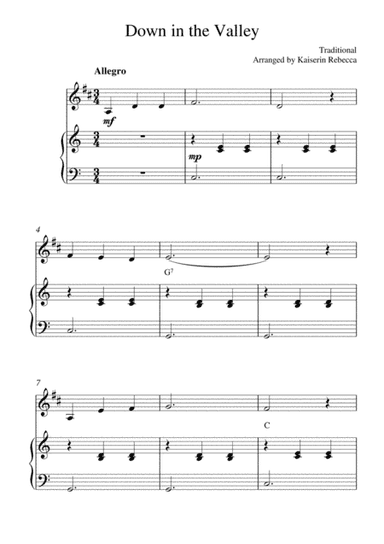 Down in the Valley (arr. Kaiserin Rebecca)