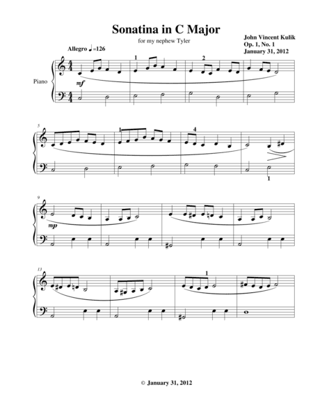 SONATINA IN C