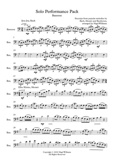 Solo Performance Pack, Bassoon (arr. Nigel Williams)