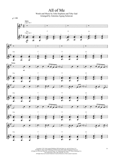 All Of Me (arr. Antonius Agung Setiawan)