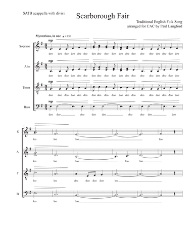 Scarborough Fair (arr. Paul Langford)