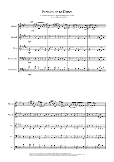 Permission To Dance (arr. Matthew pyeon)