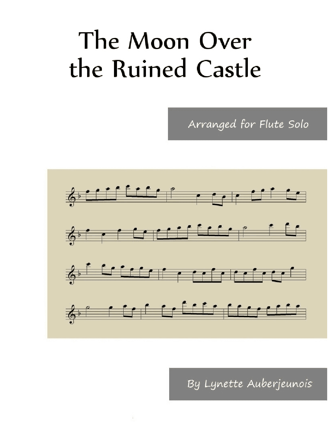 The Moon Over the Ruined Castle - Flute Solo (arr. Lynette Auberjeunois)