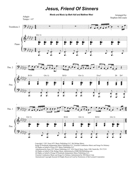 Jesus, Friend Of Sinners (arr. Stephen DeCesare)