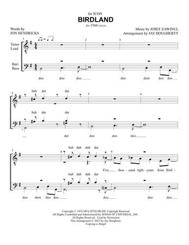Birdland (arr. Jay Dougherty)