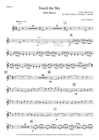 Touch The Sky (arr. Davide Bizzarri)