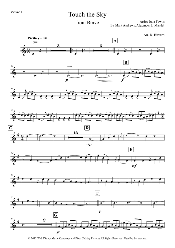 Touch The Sky (arr. Davide Bizzarri)