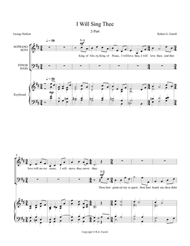 I Will Sing Thee