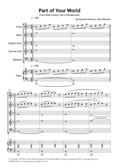 Part Of Your World (reprise) (arr. Jackson Spindler)