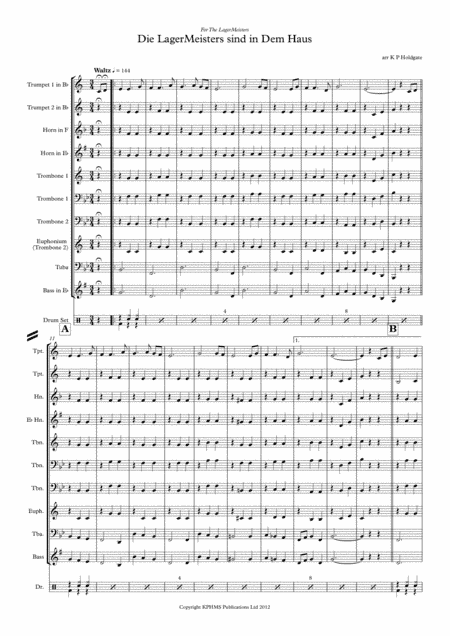 Die LagerMeisters sind in Dem Haus (arr. Kevin P Holdgate)