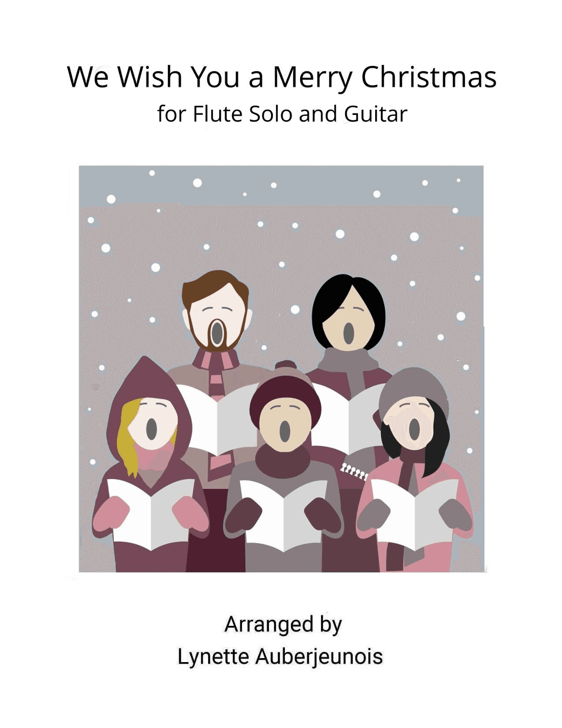 We Wish You a Merry Christmas - Flute Solo with Guitar Chords (arr. Lynette Auberjeunois)
