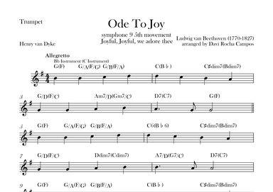 Ode To joy (Symphony 9 5th movement) (arr. Davi Rocha Campos)