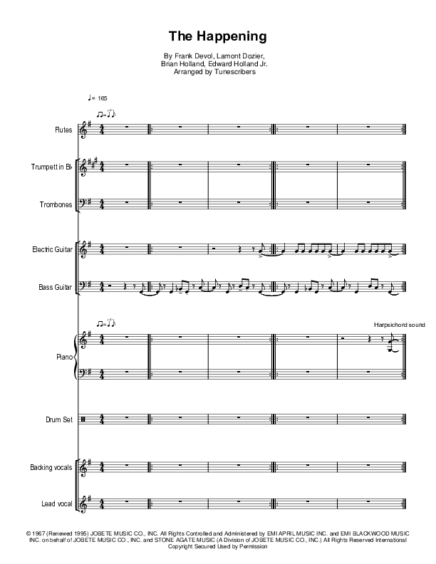 The Happening (arr. Tunescribers)