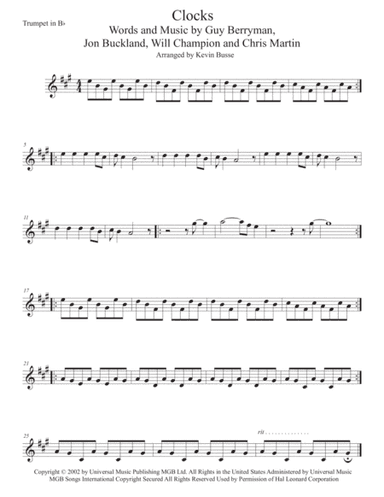 Clocks (arr. Kevin Busse)