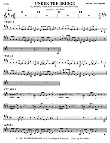 Under The Bridge (arr. Jorge Juárez)