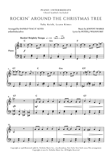 Rockin' Around The Christmas Tree (arr. Danilo "Daca" Alves)