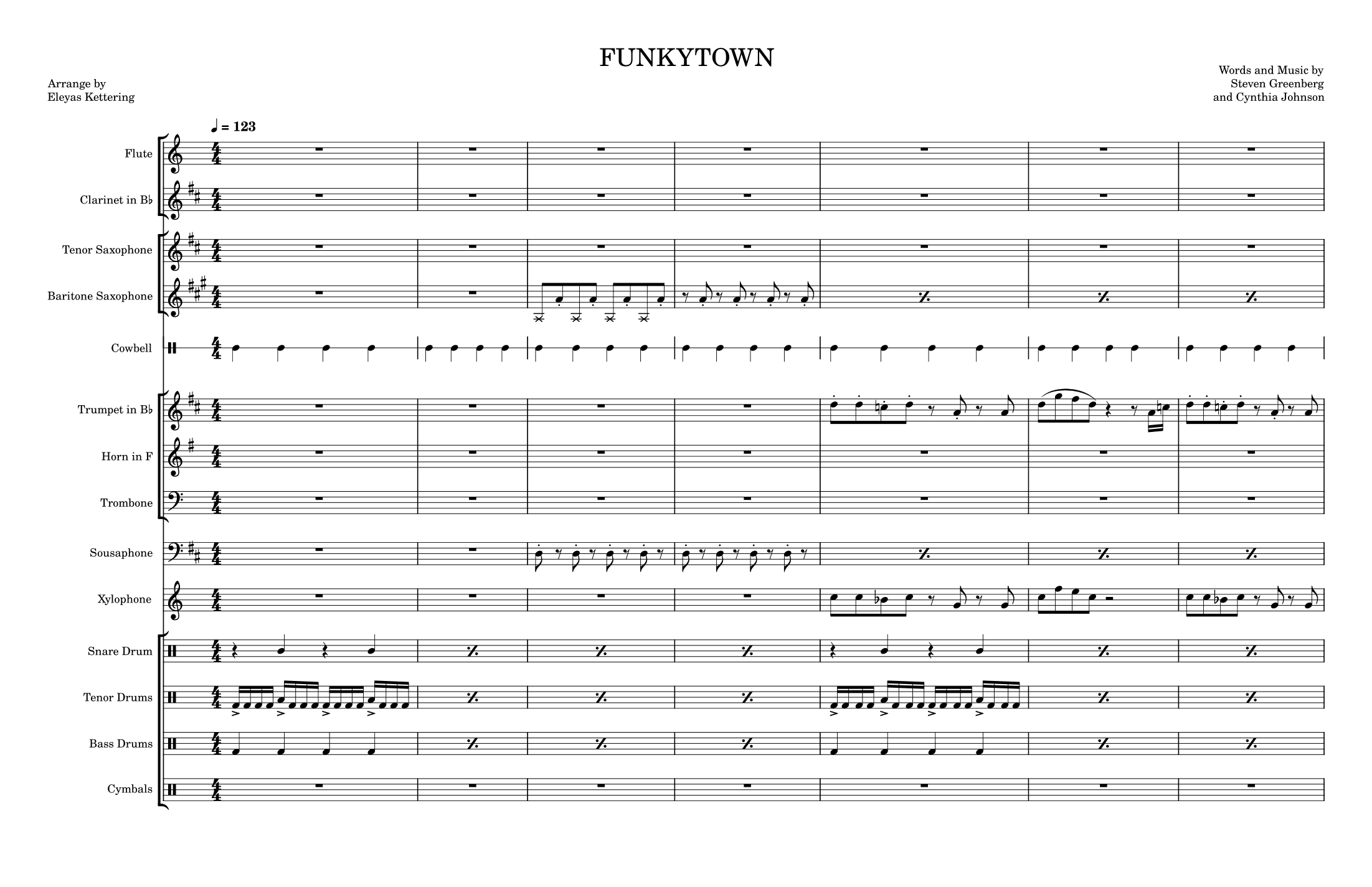 Funkytown (arr. Eleyas Kettering)