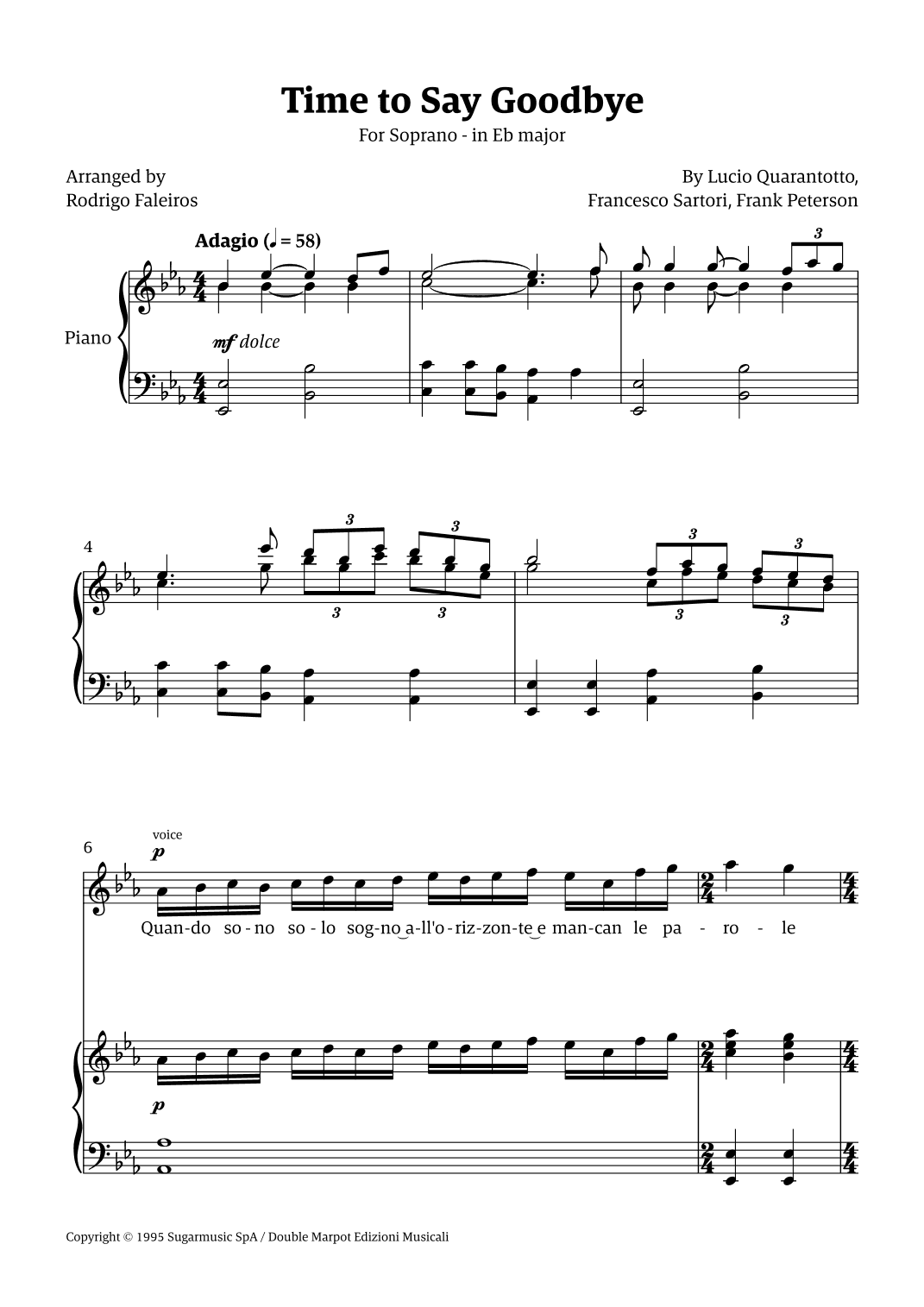 Time To Say Goodbye (arr. Rodrigo Faleiros)