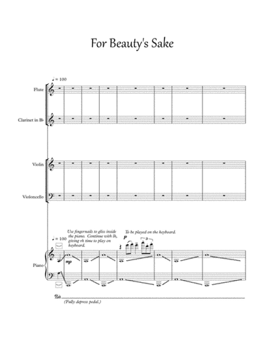 For Beauty's Sake
