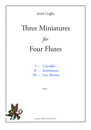 Three Miniatures for Flute Quartet