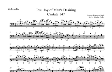 Jesu Joy Of Man's Desiring (arr. Martha Colby)