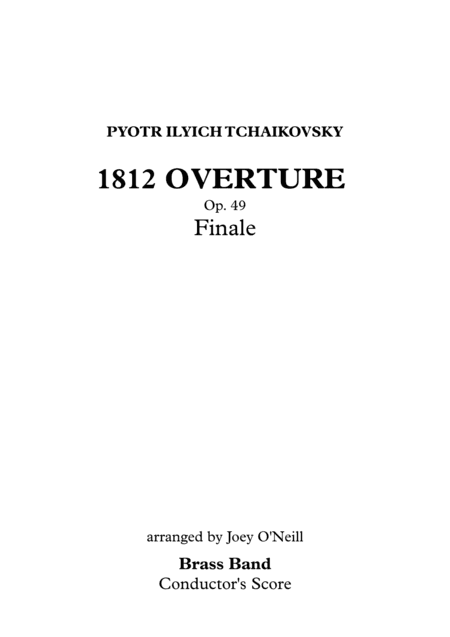 1812 Overture - Finale (arr. Joey O'Neill)