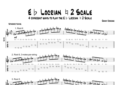 Eb Locrian Natural 2 Scale (4 Ways to Play)
