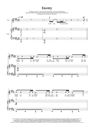 Enemy (arr. Henrique F Mangoni)
