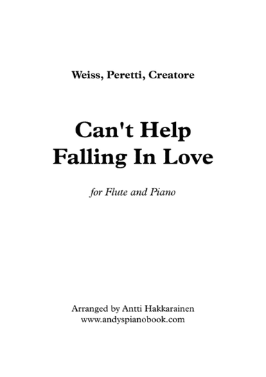 Can't Help Falling In Love (arr. Antti Hakkarainen)