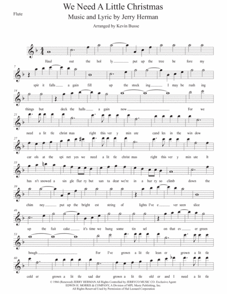 We Need A Little Christmas (arr. Kevin Busse)