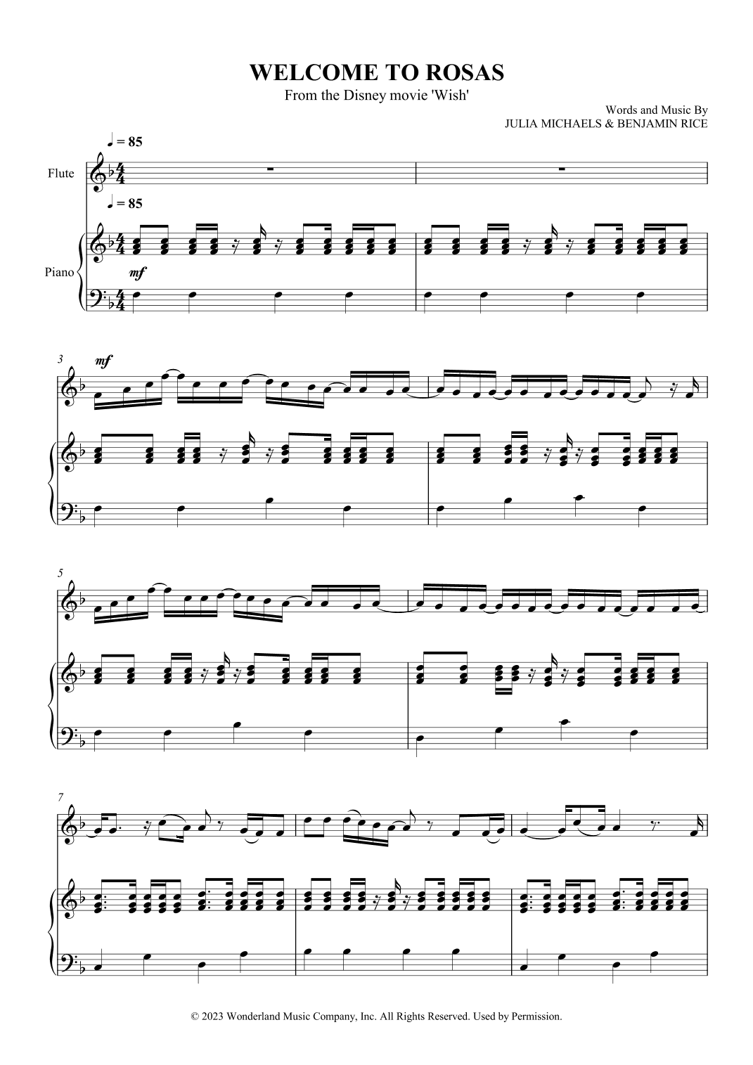 Welcome To Rosas (arr. SCMusic)