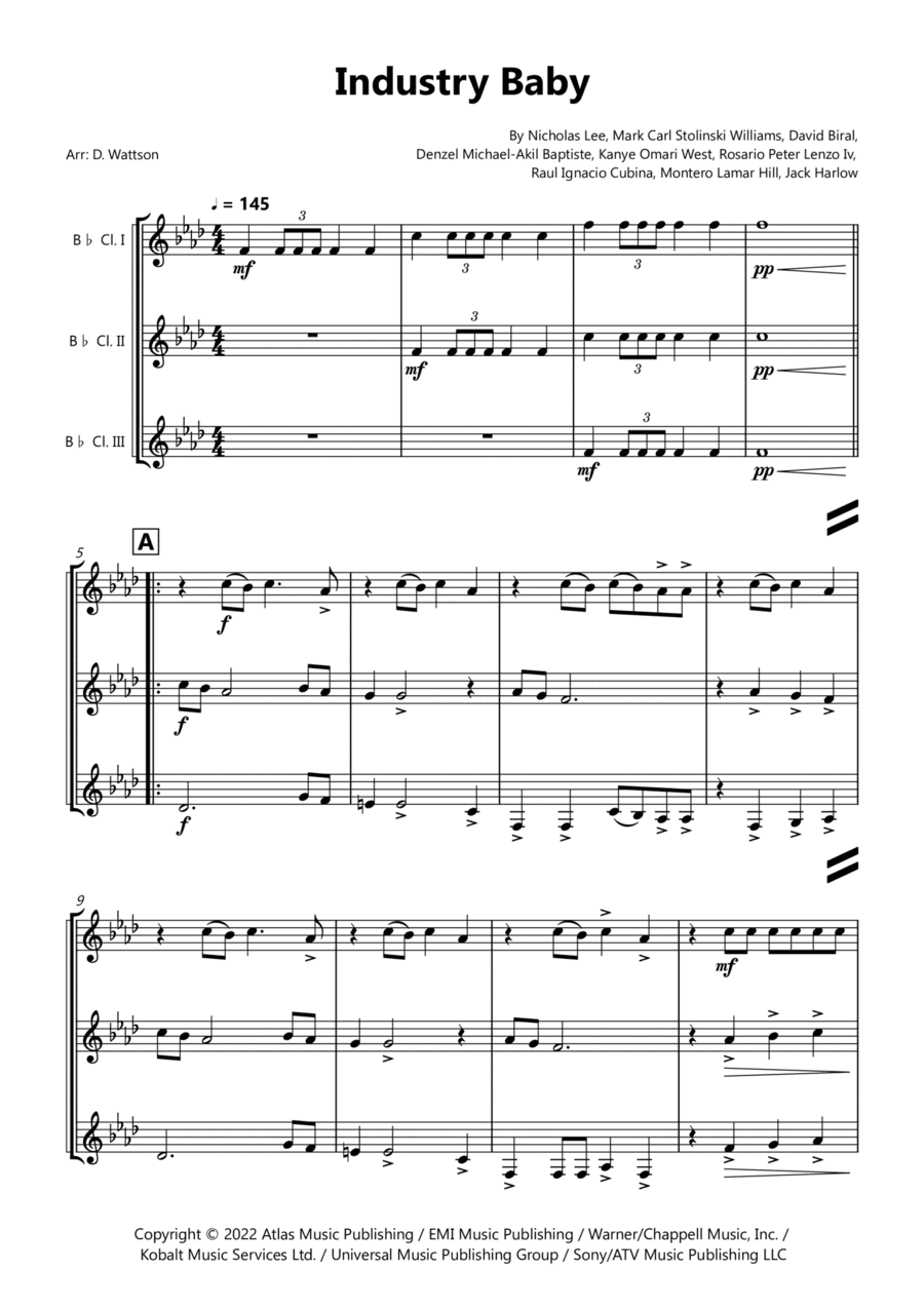 Industry Baby (arr. Douglas Wattson)