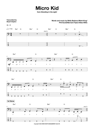Micro Kid (arr. Stuart Clayton/Bassline Publishing)