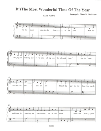 The Most Wonderful Time Of The Year (arr. Diane M. McGahee)