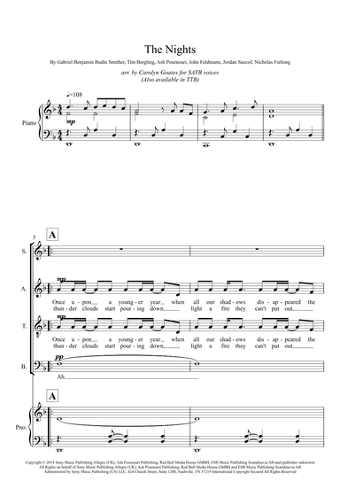 The Nights (arr. Carolyn Goates)