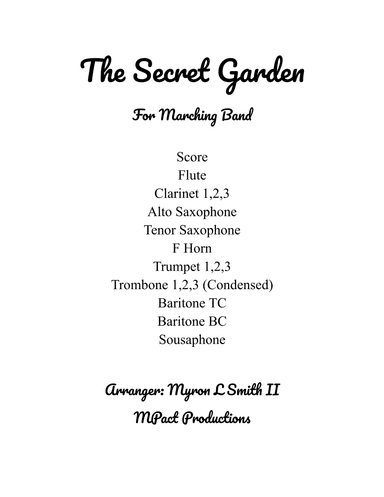 The Secret Garden (sweet Seduction) (arr. Myron L Smith II)