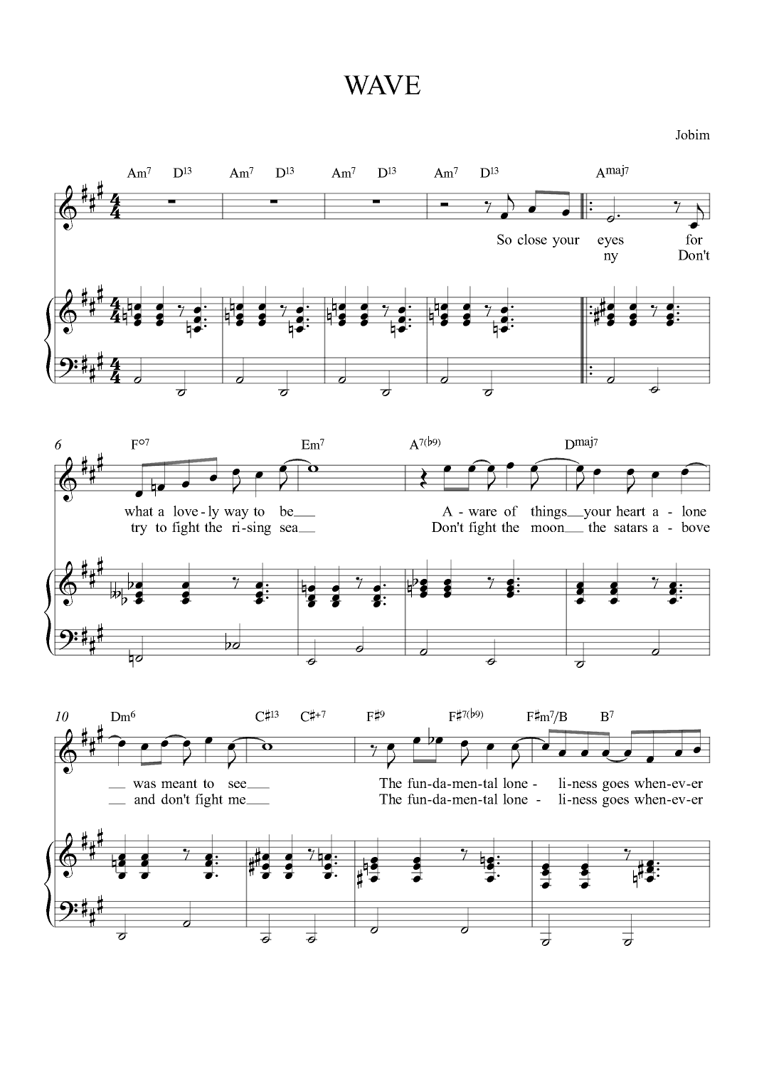 Wave (arr. Alex Nunes Rodriguez)