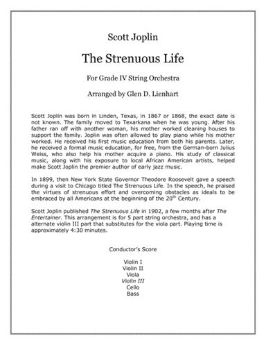The Strenuous Life (arr. Glen D. Lienhart)