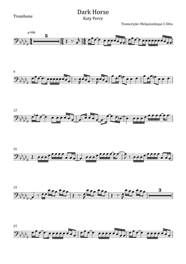 Dark Horse (arr. Melquisedeque C.Silva)