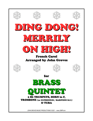 Ding Dong! Merrily on High! - Brass Quintet (arr. John Groves)