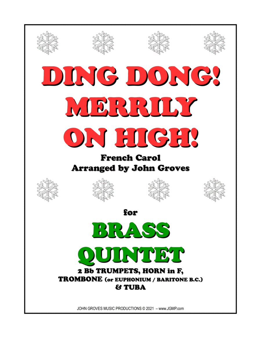 Ding Dong! Merrily on High! - Brass Quintet (arr. John Groves)