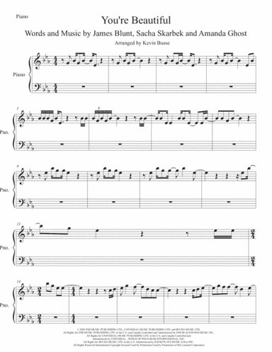 You're Beautiful (arr. Kevin Busse)
