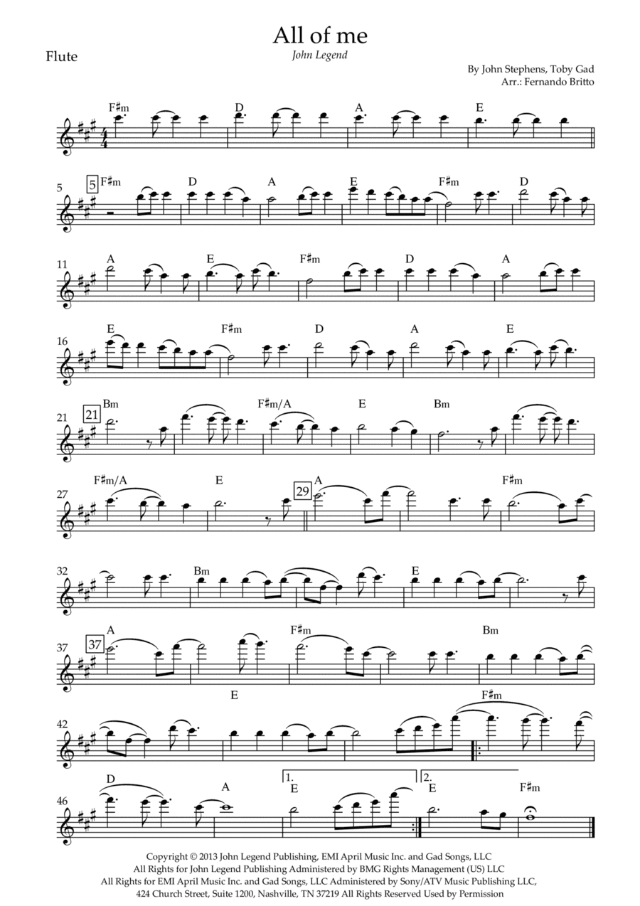 All Of Me (arr. Fernando Britto)