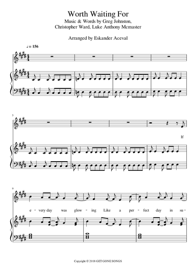 Worth Waiting For (arr. Eskander Aceval)